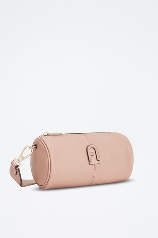 Sac bandoulière en cuir de veau Dafne - Rose