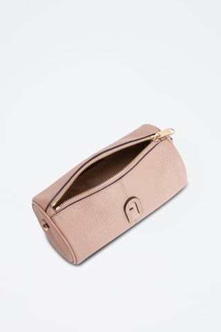 Sac bandoulière en cuir de veau Dafne - Rose
