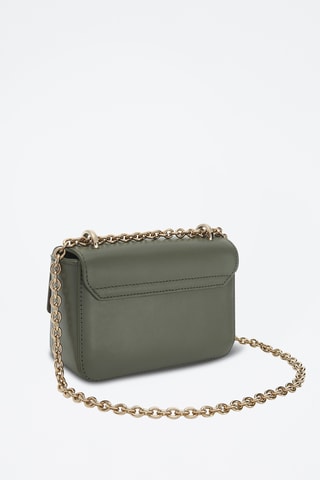 Sac bandoulière en cuir de veau Metropolis Mini - Kaki