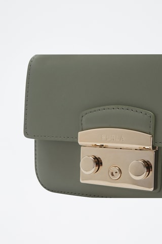 Sac bandoulière en cuir de veau Metropolis Mini - Kaki