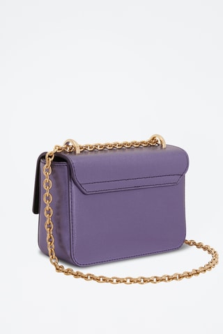 Sac bandoulière en cuir de veau Metropolis - Violet