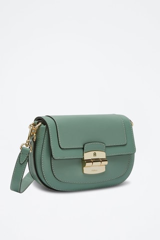 Sac bandoulière en cuir Club 2 S - Vert