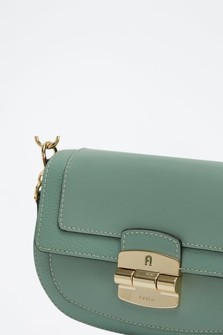 Sac bandoulière en cuir Club 2 S - Vert