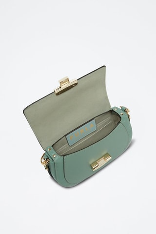 Sac bandoulière en cuir Club 2 S - Vert