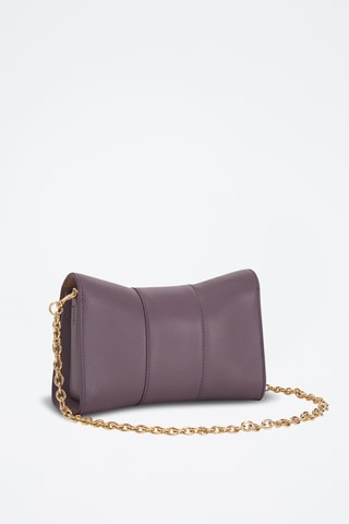 Sac bandoulière en cuir de veau Metropolis - Violet