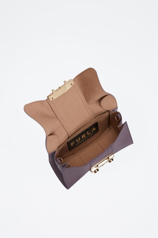 Sac bandoulière en cuir de veau Metropolis - Violet