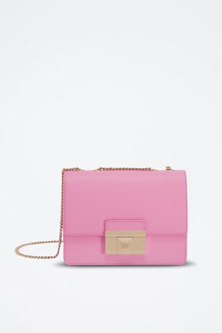 Sac bandoulière en cuir de veau Venere - Rose