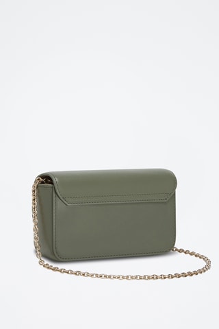 Sac bandoulière en cuir de veau Metropolis Mini - Kaki