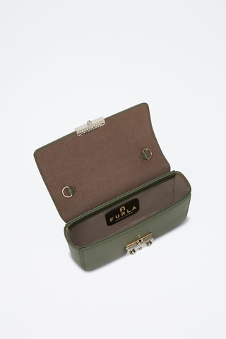 Sac bandoulière en cuir de veau Metropolis Mini - Kaki