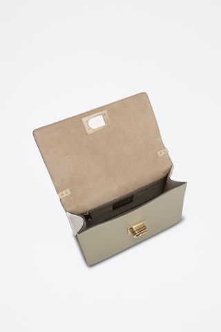 Sac bandoulière en cuir 1927 S - Gris foncé et beige