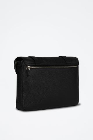 Sac bandoulière en cuir Giove - Noir