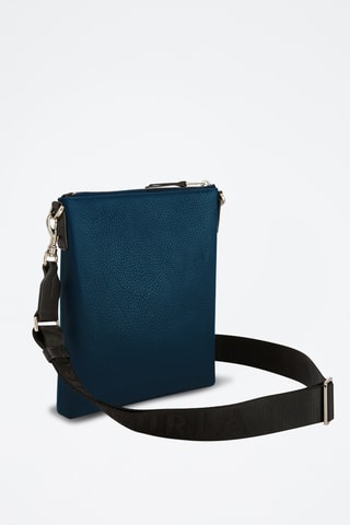 Sac bandoulière en cuir de veau Cosmo - Bleu foncé