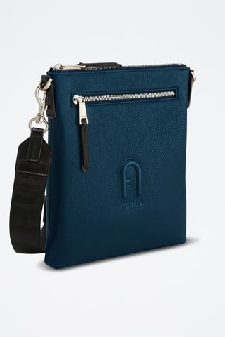 Sac bandoulière en cuir de veau Cosmo - Bleu foncé