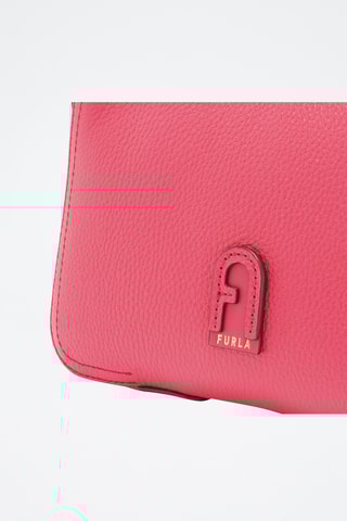 Sac bandoulière en cuir de veau Atena - Rose