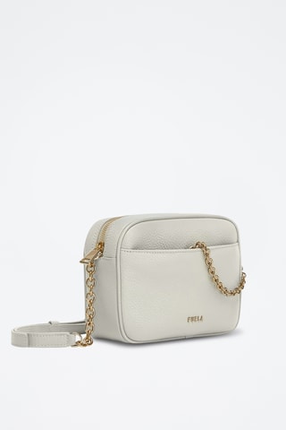 Sac bandoulière en cuir de veau Mini Aster - Ecru