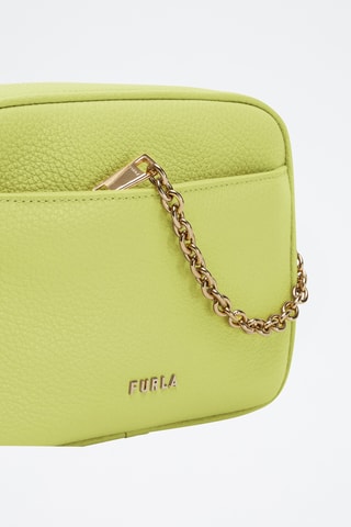 Sac bandoulière en cuir de veau Mini Aster - Vert citron