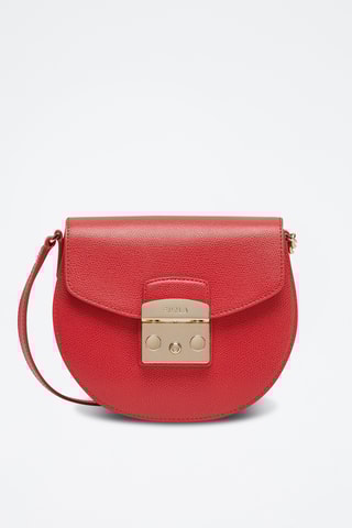 Sac bandoulière en cuir Mini Metropolis - Rouge