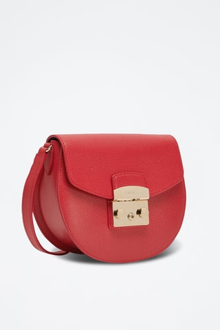 Sac bandoulière en cuir Mini Metropolis - Rouge