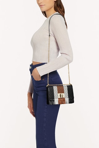 Sac bandoulière en cuir de veau 1927 Mini - Noir