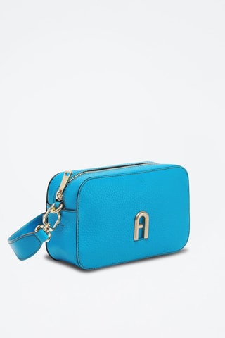Sac bandoulière en cuir de veau Primula Mini - Bleu clair