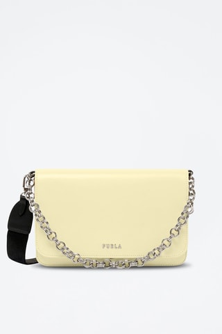 Sac bandoulière en cuir de veau Splendidas S - Jaune