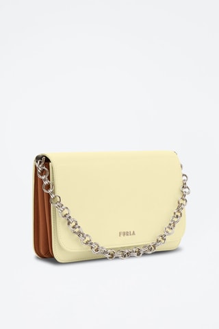 Sac bandoulière en cuir de veau Splendidas S - Jaune