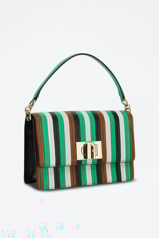 Sac bandoulière en cuir de veau 1927 Mini - Noir et blanc