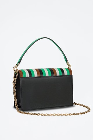Sac bandoulière en cuir de veau 1927 Mini - Noir et blanc