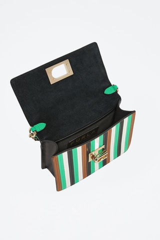 Sac bandoulière en cuir de veau 1927 Mini - Noir et blanc