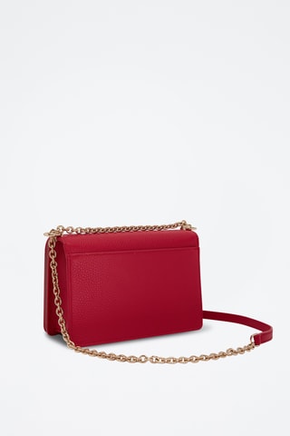 Sac bandoulière en cuir de veau Mini Paloma - Rouge