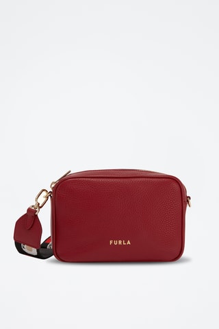 Sac bandoulière en cuir Mini Real - Bordeaux