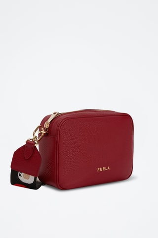 Sac bandoulière en cuir Mini Real - Bordeaux