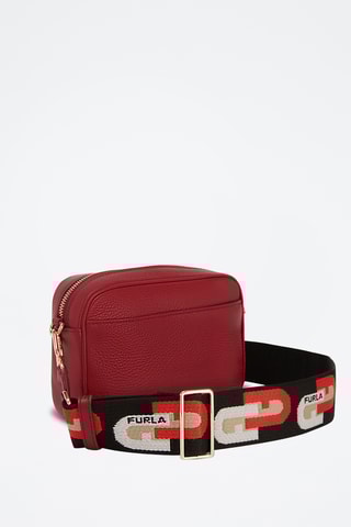 Sac bandoulière en cuir Mini Real - Bordeaux