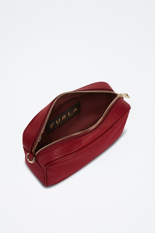 Sac bandoulière en cuir Mini Real - Bordeaux