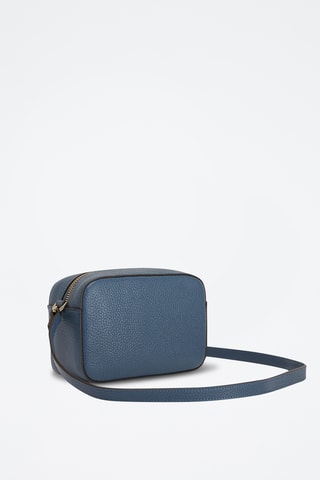 Sac bandoulière en cuir de veau Mini Afrodite - Bleu cobalt