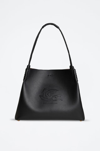 Cabas et pochette en cuir - Noir