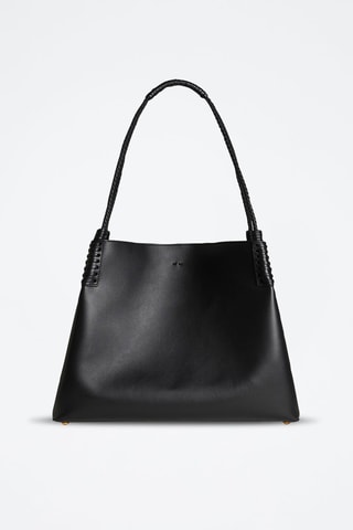 Cabas et pochette en cuir - Noir