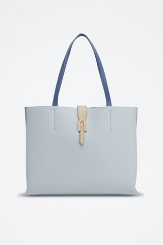 Cabas en cuir Sofia - Bleu
