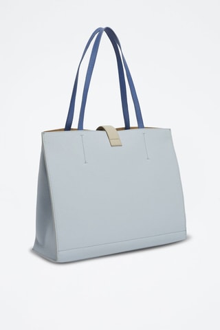 Cabas en cuir Sofia - Bleu