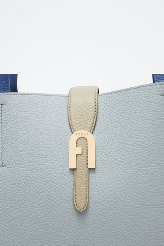 Cabas en cuir Sofia - Bleu