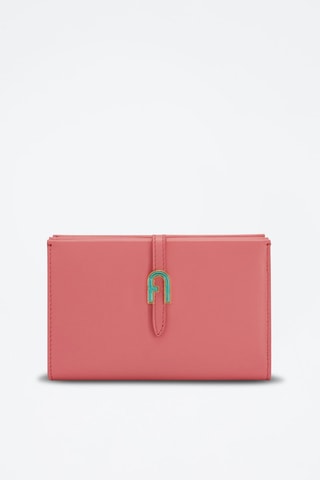 Portefeuille en cuir Gemma - Rose