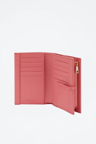 Portefeuille en cuir Gemma - Rose