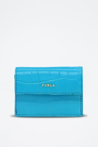 Portefeuille en cuir Babylon - Turquoise