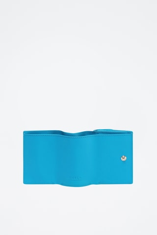 Portefeuille en cuir Babylon - Turquoise
