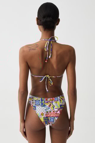Maillot 1 pièce - Ciel et rouge