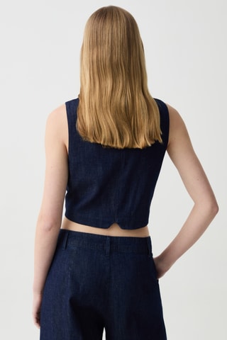 Gilet en jean - Bleu
