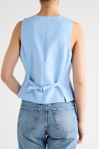 Gilet de costume en lin - Ciel