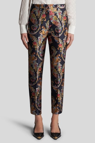 Pantalon straight - Bleu marine