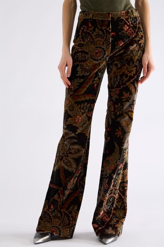 Pantalon regular - Vert foncé