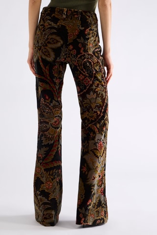 Pantalon regular - Vert foncé